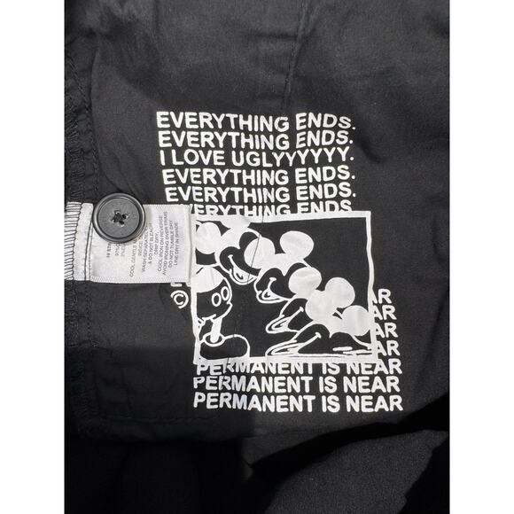 I Love Ugly ILU Pants Men's Large 33x25 Black Regular Fit Stretch Cotton - Picture 13 of 14